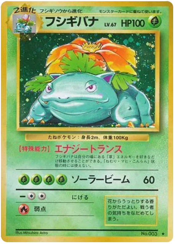 Venusaur (JP) - Base Set (003/102)