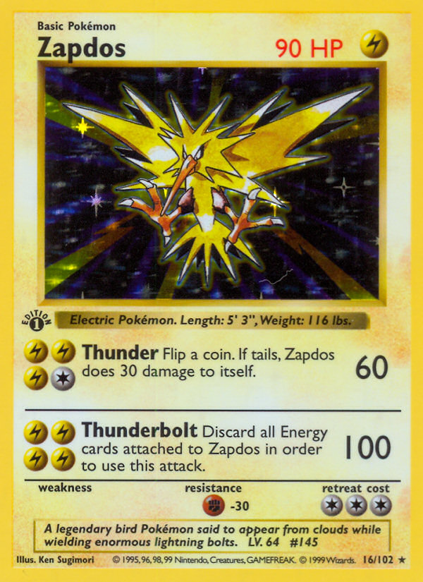 Zapdos - Base Set (16/102)