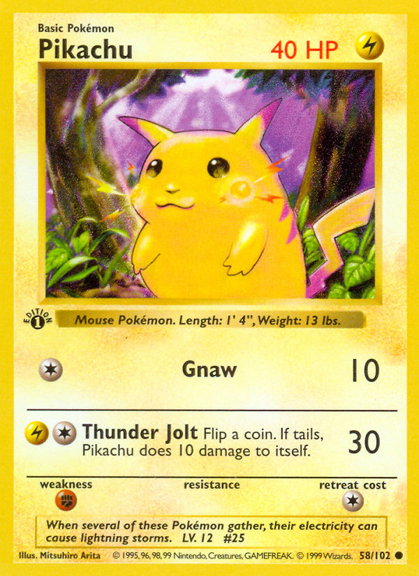 Pikachu - Base (58/102)
