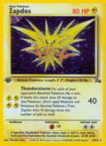 Zapdos - Fossil (15/62) 1st Edition