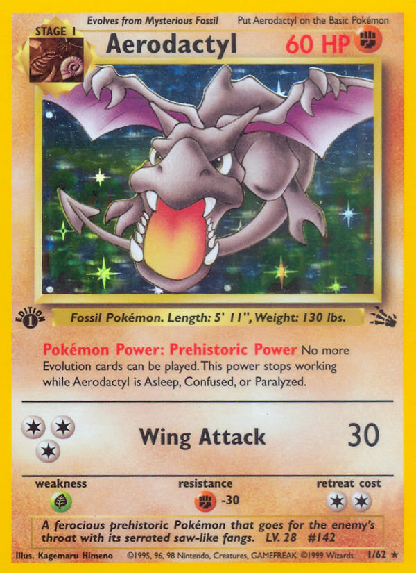 Aerodactyl - Fossil (1/62) 1st Edition