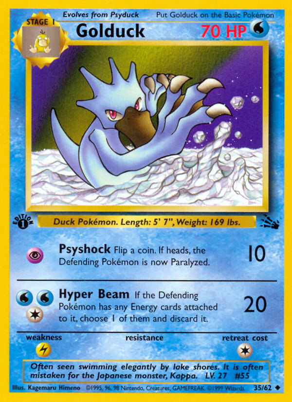 Golduck - Fossil (35/62)