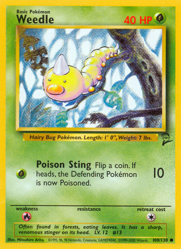 Weedle - Base Set 2 (100/130)