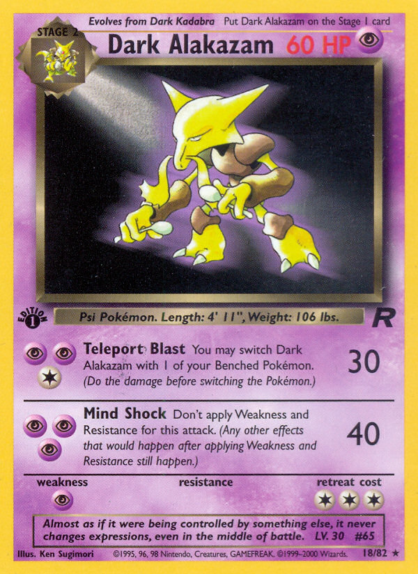 Dark Alakazam - Team Rocket (18/82)