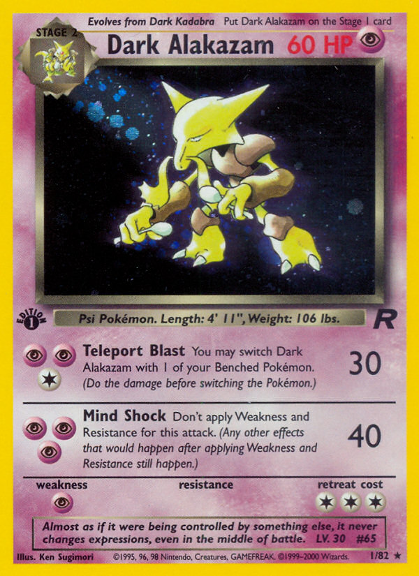 Dark Alakazam - Team Rocket (1/82)
