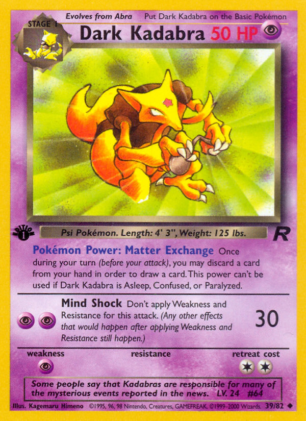 Dark Kadabra - Team Rocket (39/82)