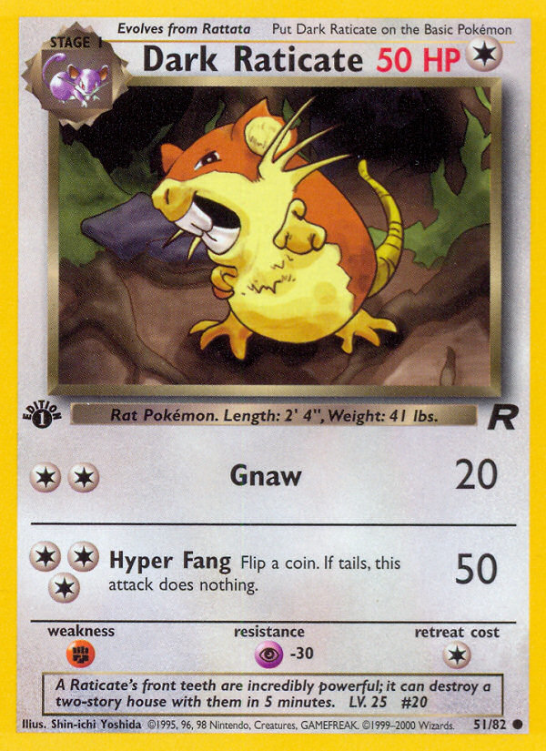 Dark Raticate - Team Rocket (51/82)