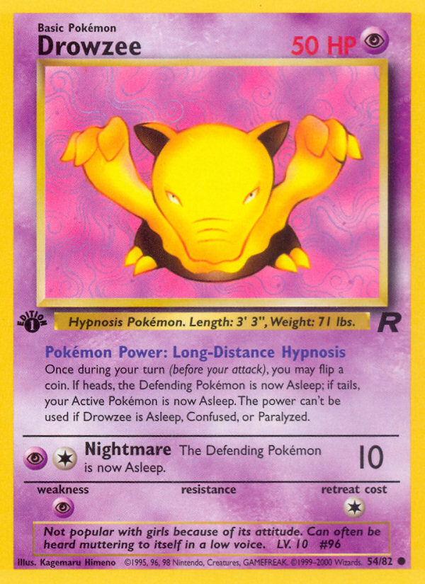 Drowzee - Team Rocket (54/82)