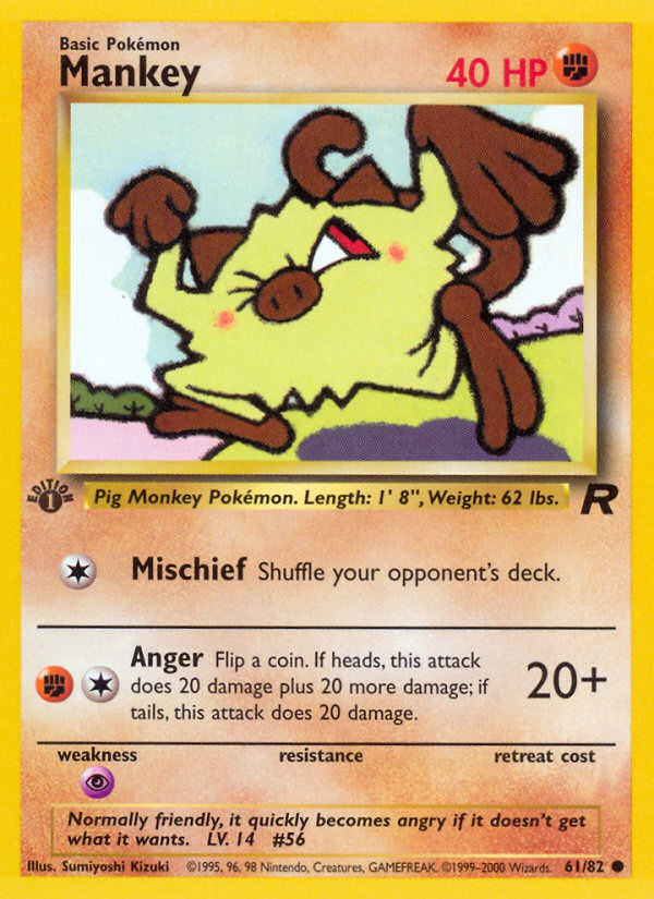 Mankey - Team Rocket (61/82)