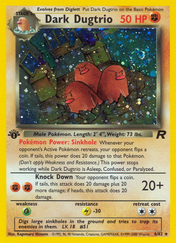 Dark Dugtrio - Team Rocket (6/82)