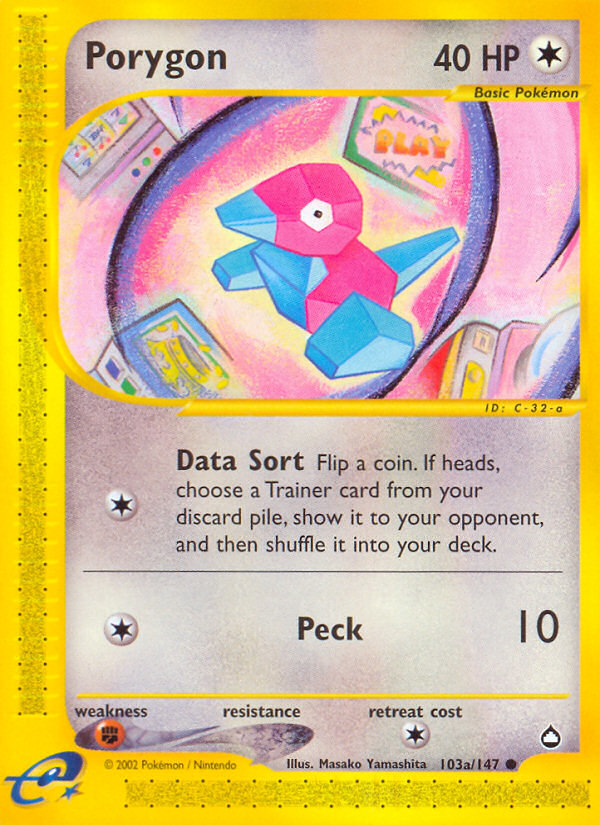 Porygon - Aquapolis (103a/147)