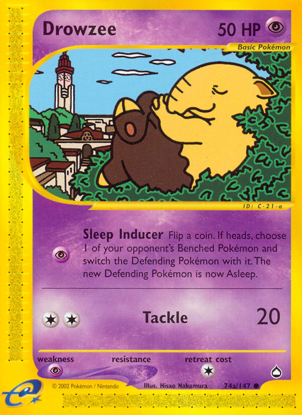 Drowzee - Aquapolis (74b/147)