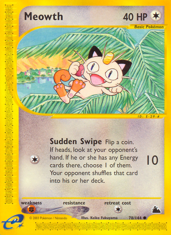 Meowth - Skyridge (78/144)