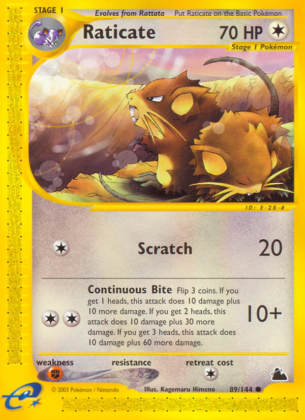 Raticate - Skyridge (89/144)