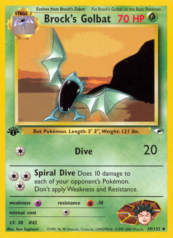 Brock's Golbat - Gym Heroes (39/132)