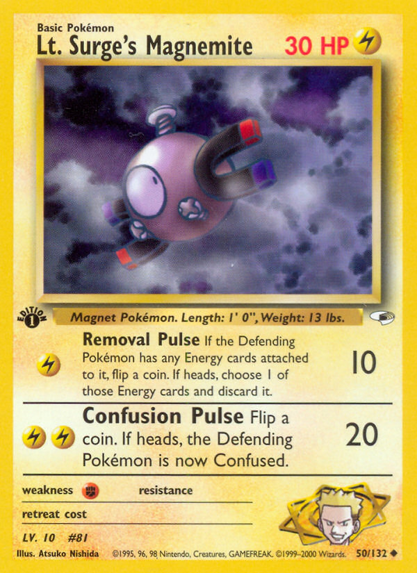 Lt. Surge's Magnemite - Gym Heroes (50/132)