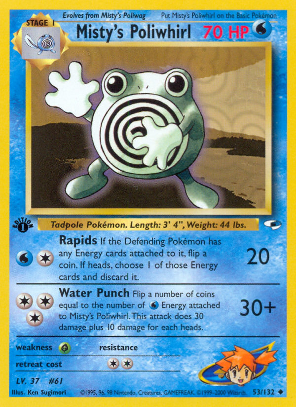 Misty's Poliwhirl - Gym Heroes (53/132)