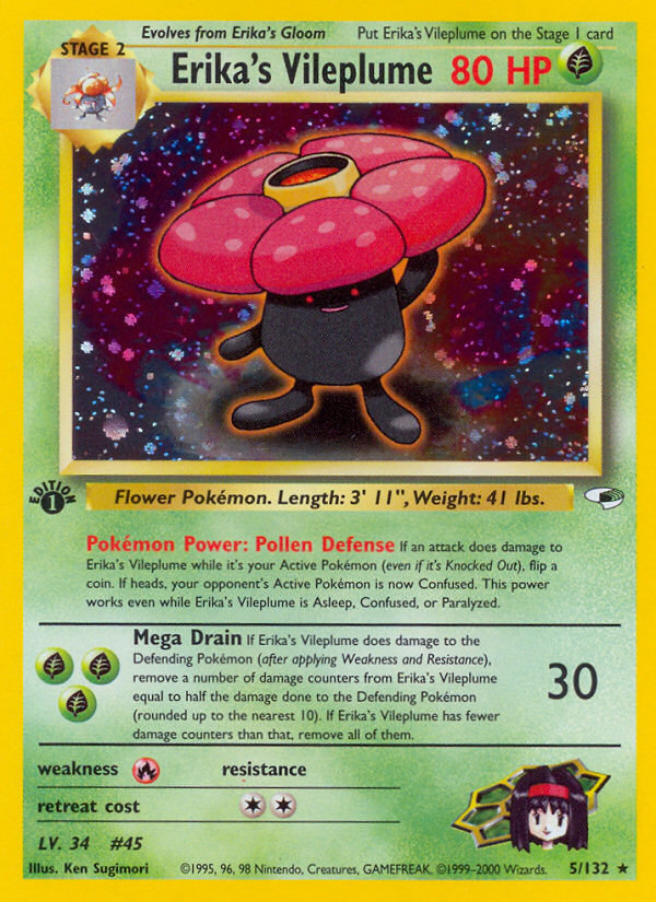 Erika's Vileplume - Gym Heroes (5/132)