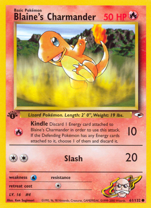 Blaine's Charmander - Gym Heroes (61/132)