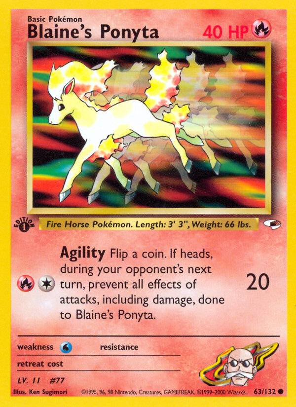 Blaine's Ponyta - Gym Heroes (63/132)