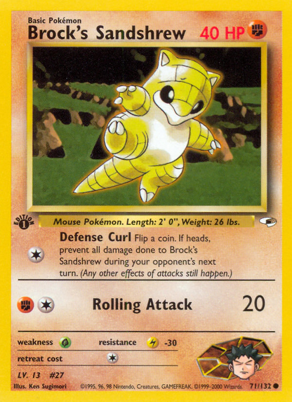 Brock's Sandshrew - Gym Heroes (71/132)