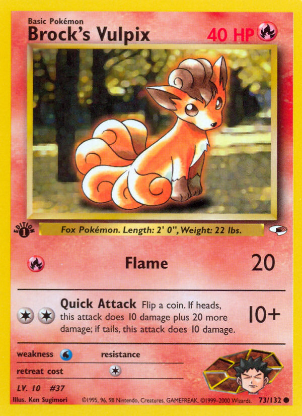 Brock's Vulpix - Gym Heroes (73/132)