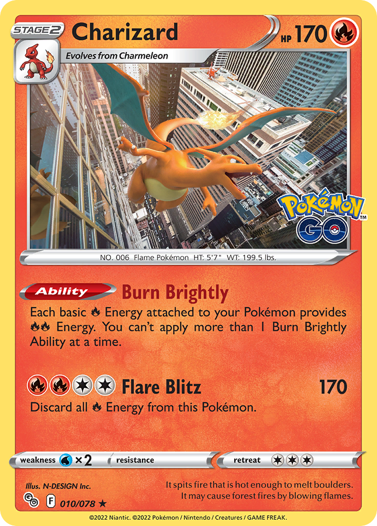Charizard - Pokémon GO (10/78)