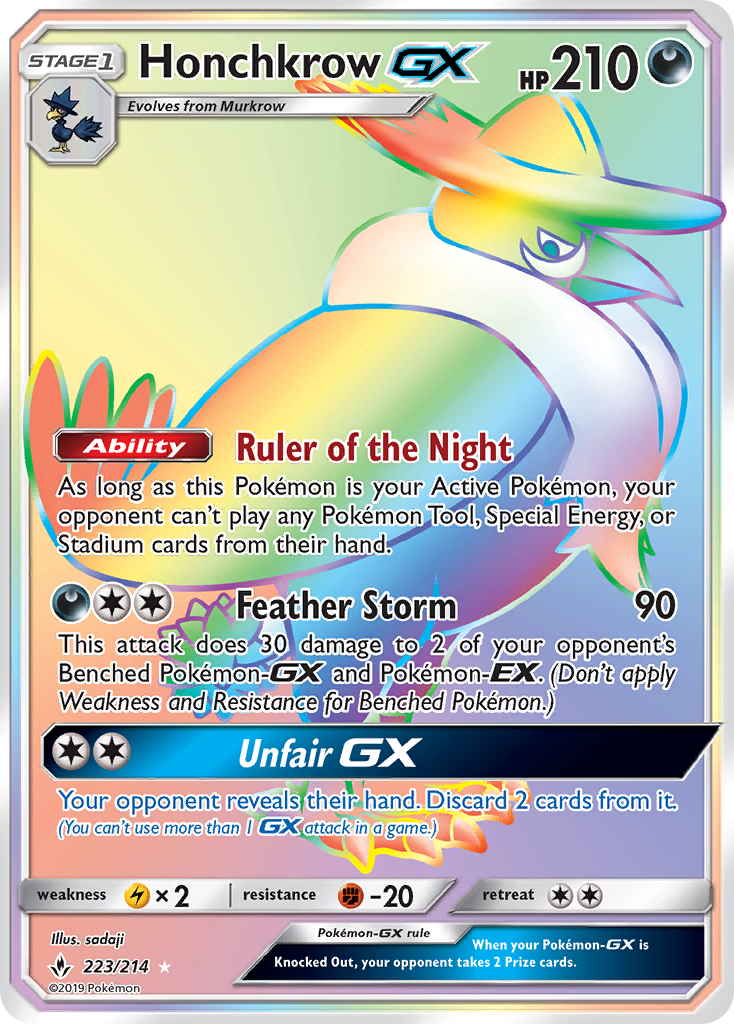Honchkrow-GX - Unbroken Bonds (223/214)