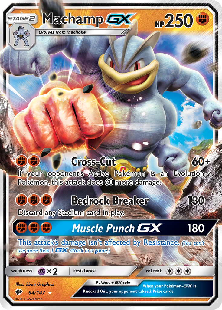 Machamp-GX - Burning Shadows (64/147)