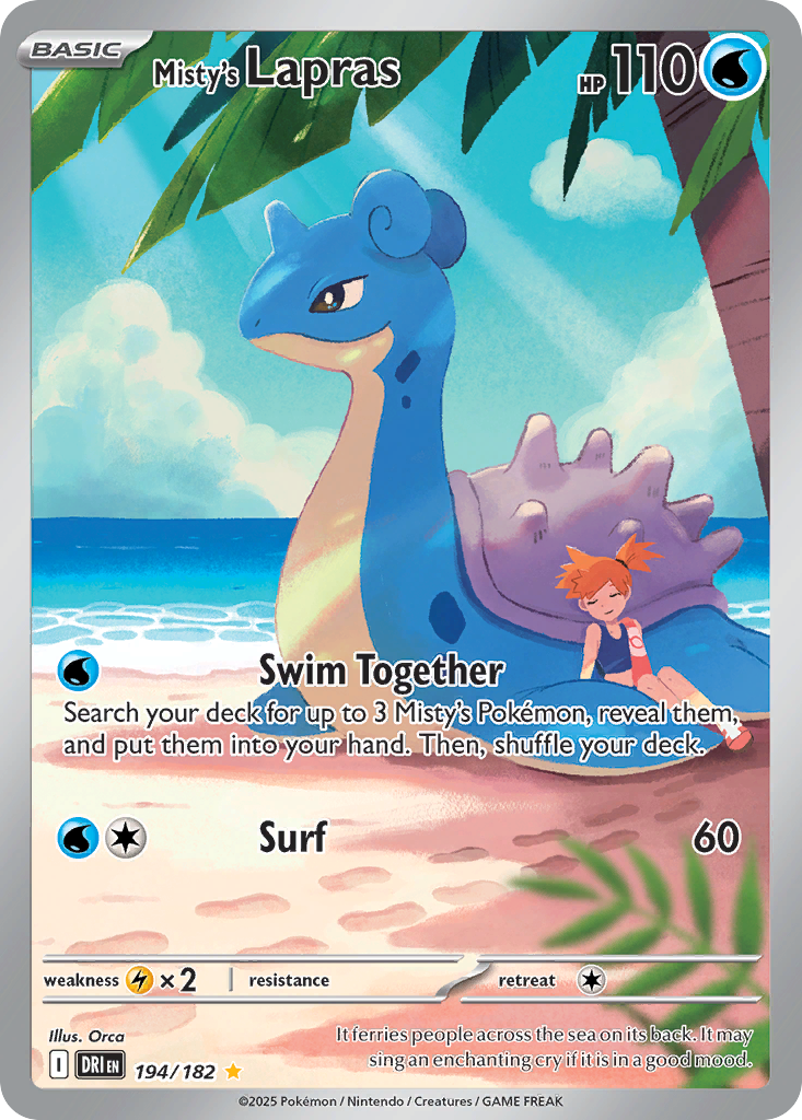 Misty's Lapras - Destined Rivals (194/182)