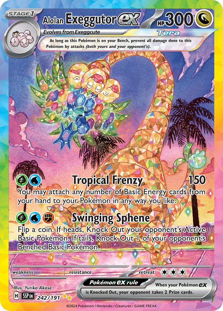 Alolan Exeggutor ex - Surging Sparks (242/191)
