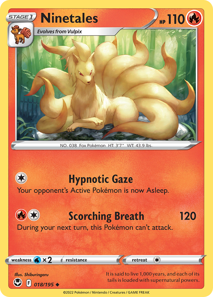 Ninetales - Silver Tempest (18/195)