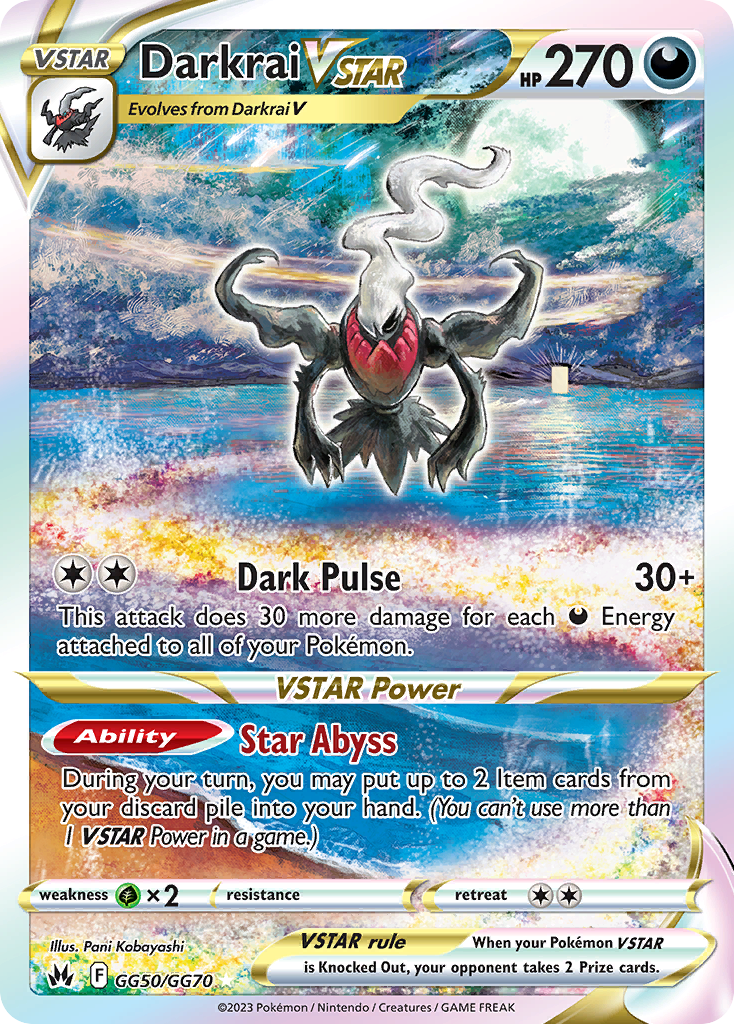 Darkrai VSTAR - Crown Zenith Galarian Gallery (GG50/70)