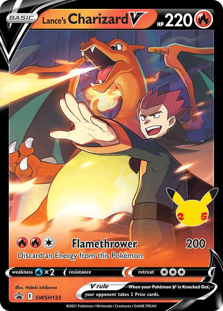 Lance's Charizard V - SWSH Black Star Promos (SWSH133/307)