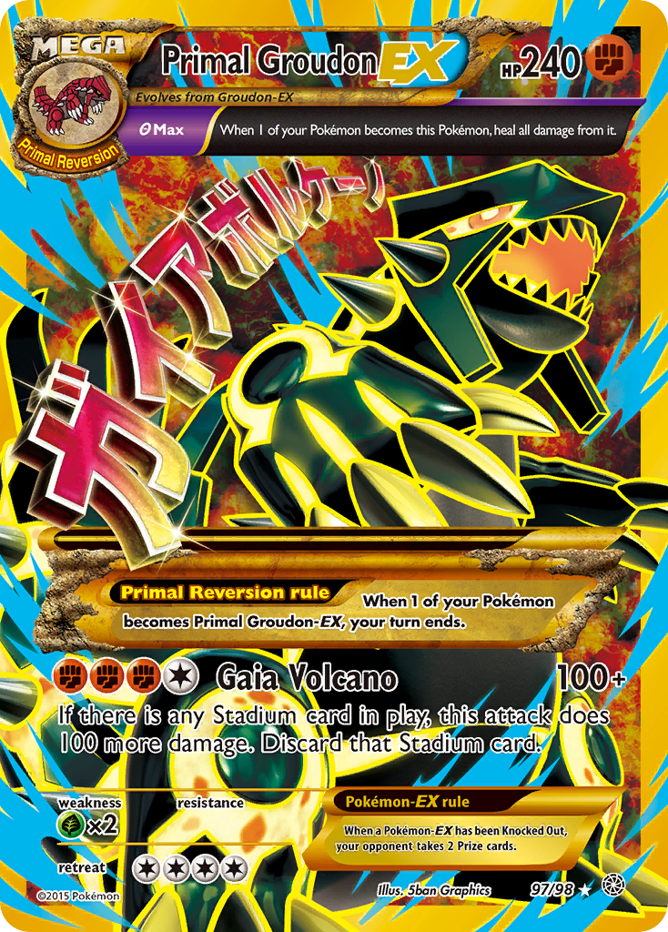 Primal Groudon-EX - Ancient Origins (97/98)